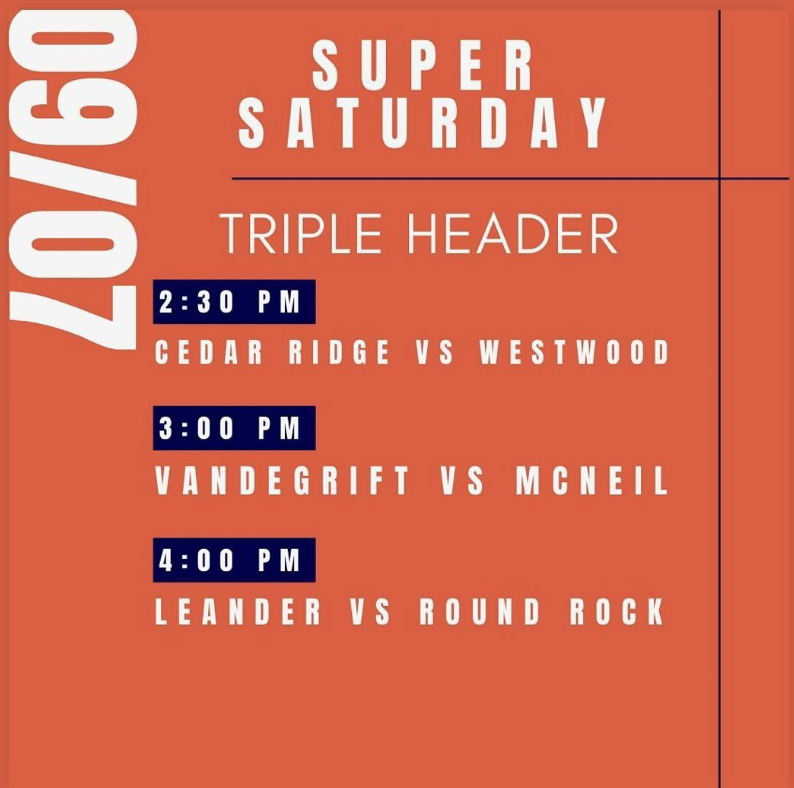 Triple Header Saturday