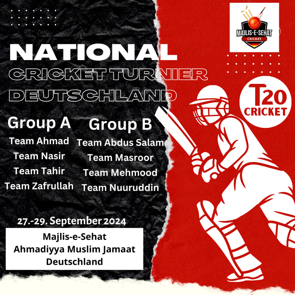 National Cricket Turnier Majlis-e-Sehat Deutschland