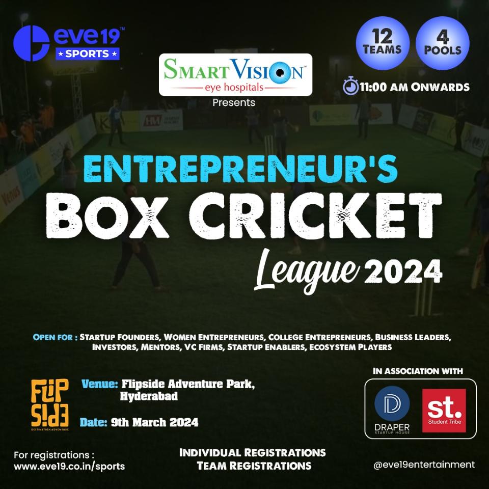 ENTREPRENEUR'S Box Cricket League 2024