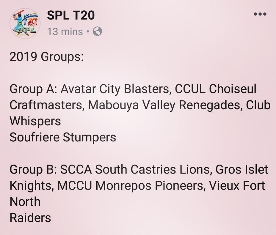 DIGICEL SPLT2019 GROUPS!