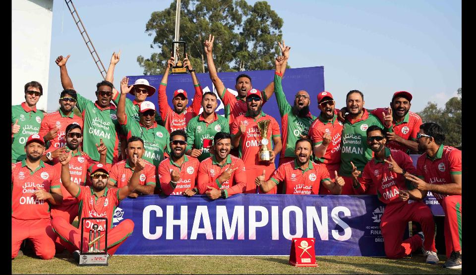 Oman emerge champions in ICC Mens T20 Asia Qualifier Final