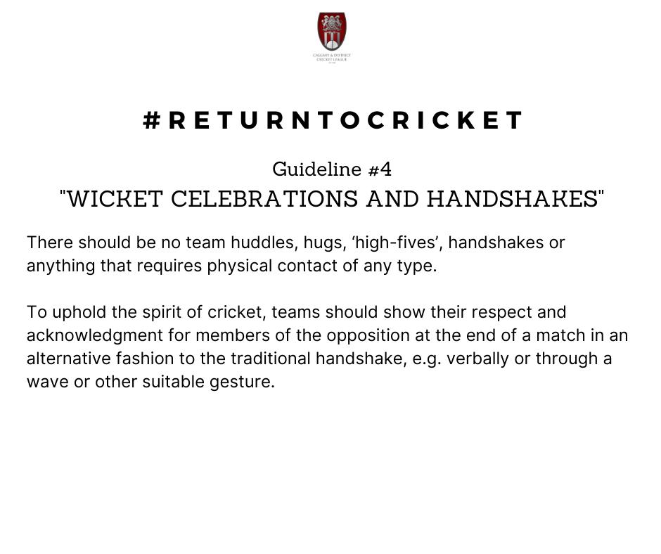 Return to Cricket - COVID-19 Guide#4