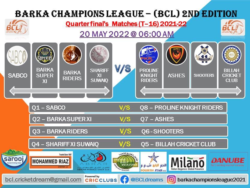 Quarterfinal-line-ups-ready-for-Barka-champions-league 2nd Edition