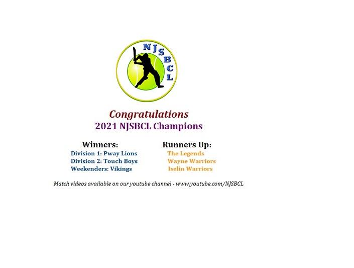 2021 NJSBCL Champions