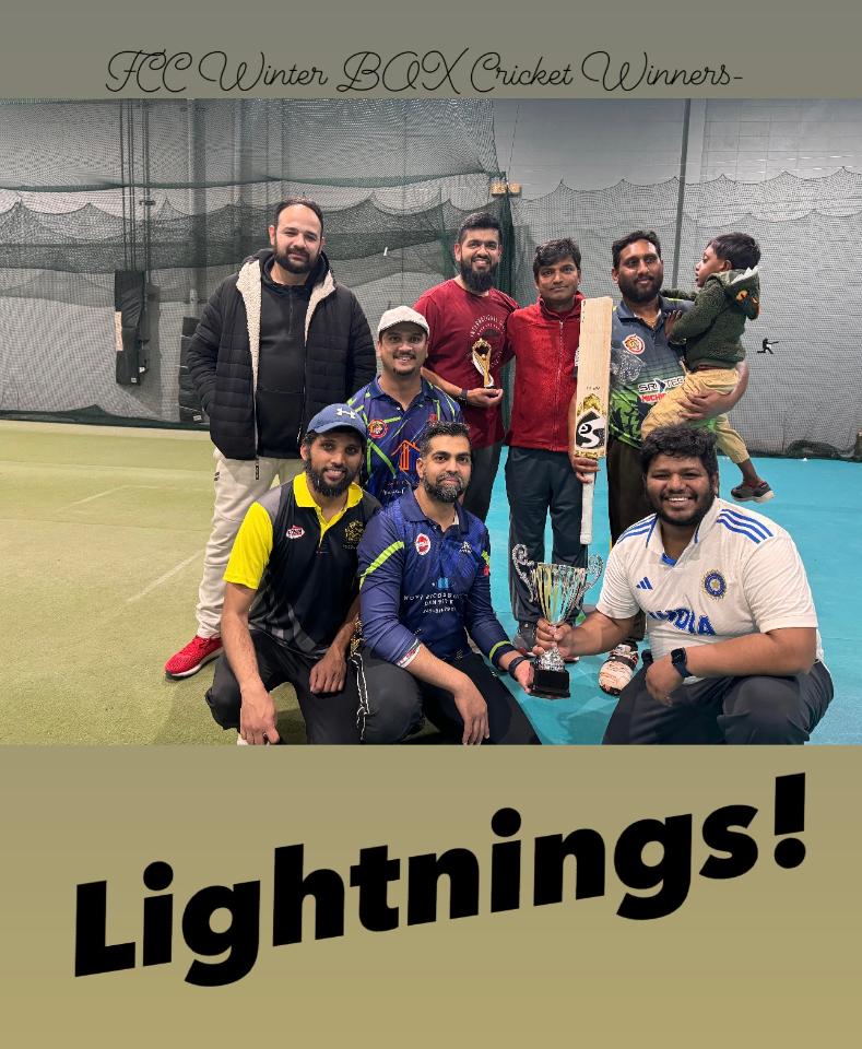FCC Winter BOX Cricket Winners- Lightnings!