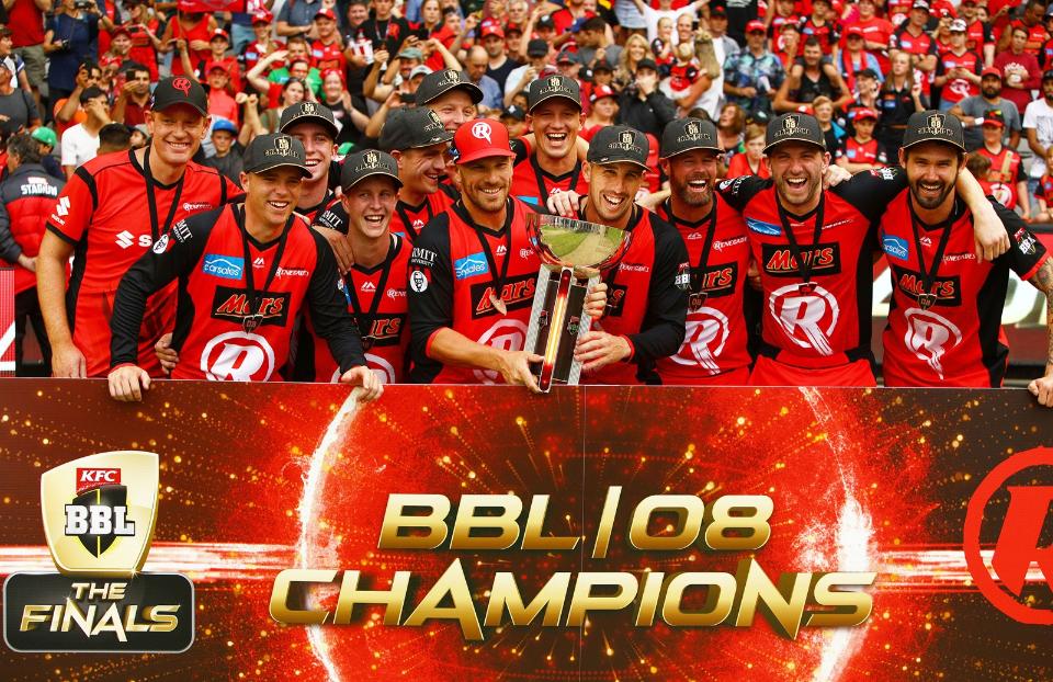 The Melbourne Renegades have defeated the Melbourne Stars in the BBL|08 final after a disastrous batting collapse by the men in green.