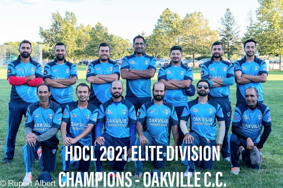 HDCL 2021 Elite Division Champions - Oakville Cricket Club