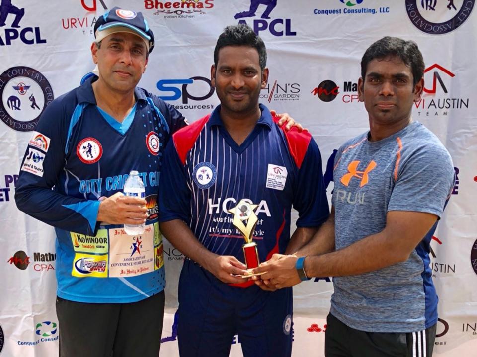 MAN OF THE MATCH (CITY CC VS DARK KNIGHTS) - YOGANAND PANNERU - 4.0 - 22 - 4 WKTS 5.5 ECO)