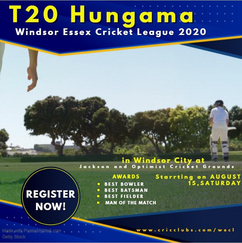 WECL T20 Hungama 2020 - KickOff on Saturday