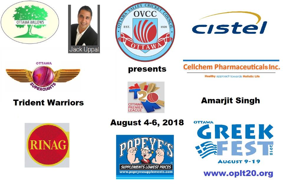 OPL 2018 - August 4-6, 2018 - Who will be the new Kings of Ottawa Cricket?