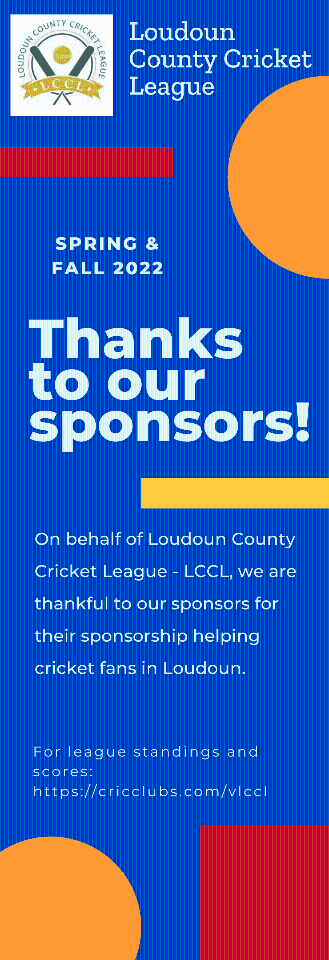 LCCL Sponsors - Thank You