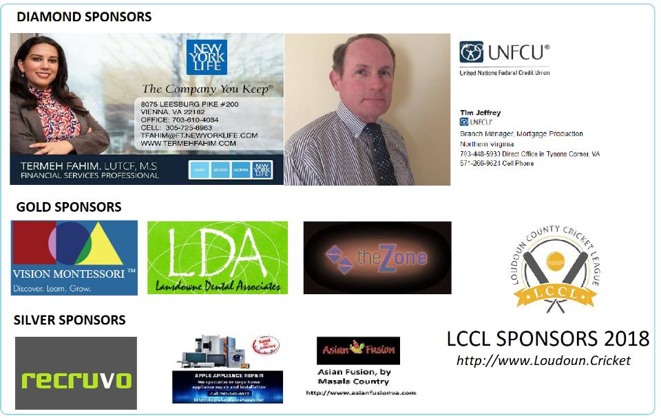 LCCL 2018 Sponsors 
